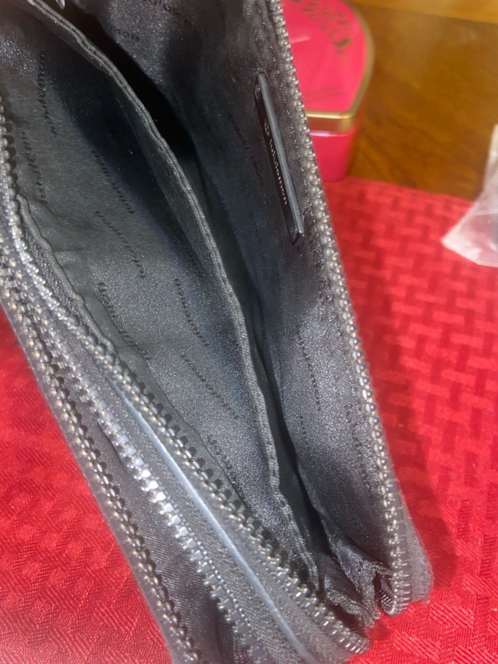 lululemon athletica Double Zip Black Camo Wristlet - Picture 7 of 9